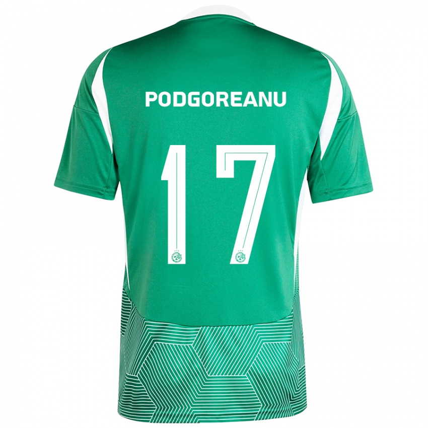 Kinder Suf Podgoreanu #17 Grün Weiß Heimtrikot Trikot 2024/25 T-Shirt Österreich