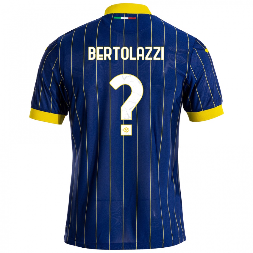 Kinder Giovanni Bertolazzi #0 Blau Gelb Heimtrikot Trikot 2024/25 T-Shirt Österreich