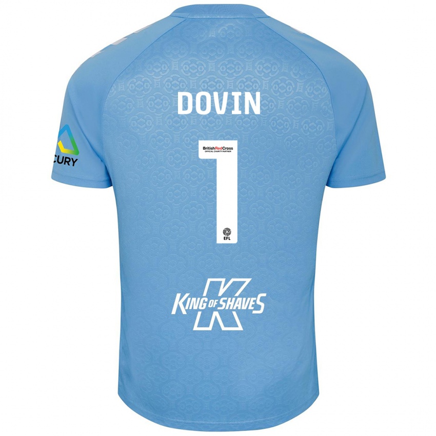 Kinder Oliver Dovin #1 Blau Weiß Heimtrikot Trikot 2024/25 T-Shirt Österreich