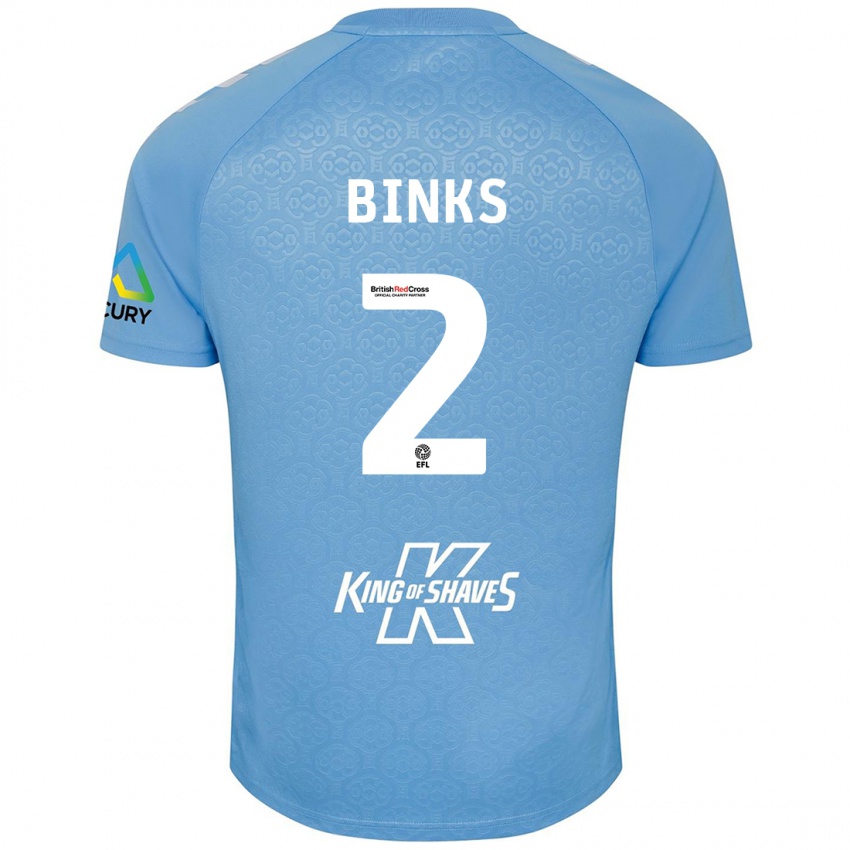 Kinder Luis Binks #2 Blau Weiß Heimtrikot Trikot 2024/25 T-Shirt Österreich