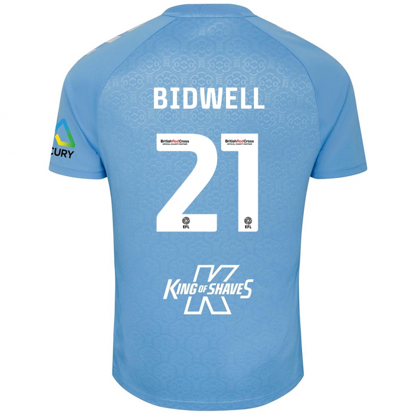 Kinder Jake Bidwell #21 Blau Weiß Heimtrikot Trikot 2024/25 T-Shirt Österreich