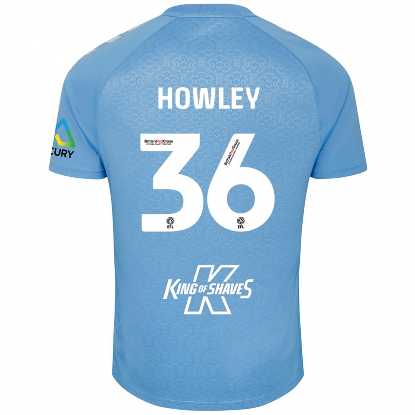 Kinder Ryan Howley #36 Blau Weiß Heimtrikot Trikot 2024/25 T-Shirt Österreich