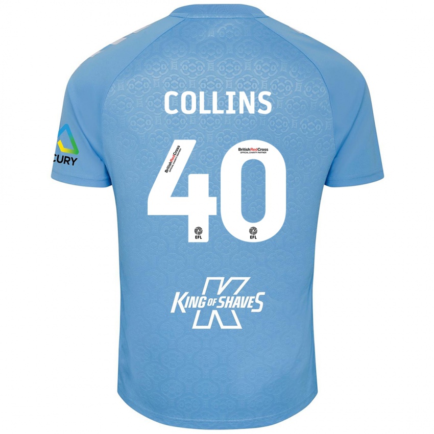 Kinder Brad Collins #40 Blau Weiß Heimtrikot Trikot 2024/25 T-Shirt Österreich