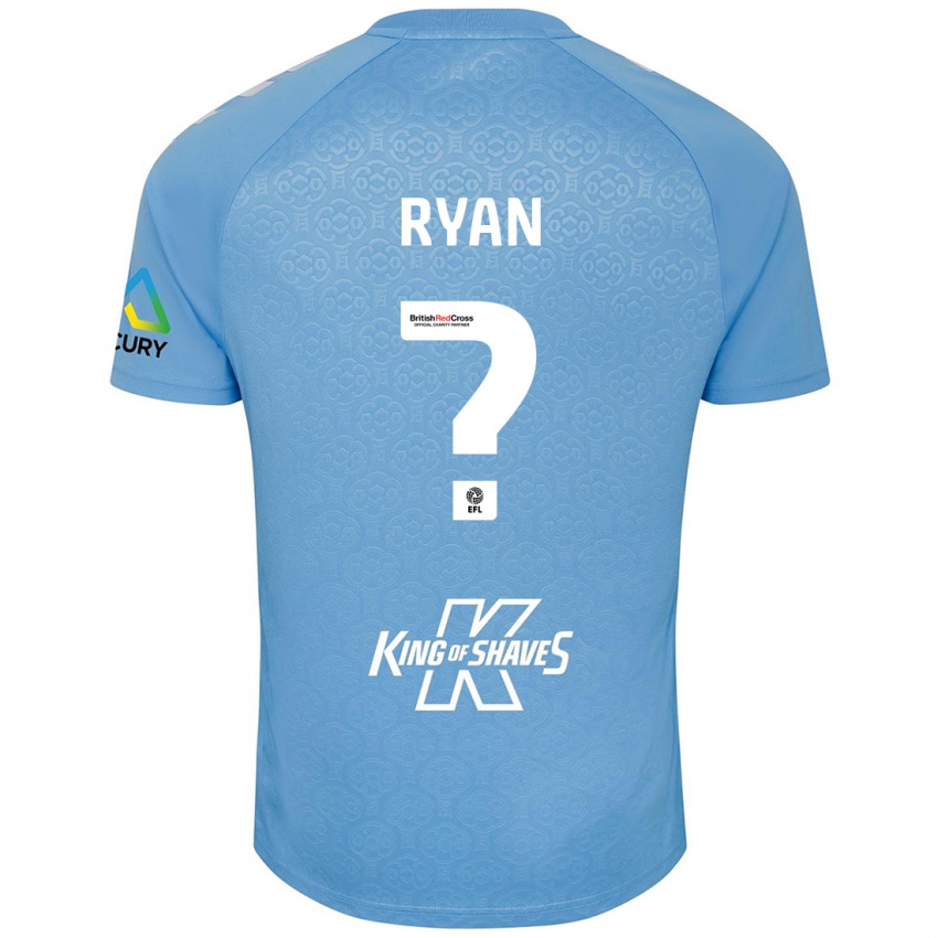 Kinder Kain Ryan #0 Blau Weiß Heimtrikot Trikot 2024/25 T-Shirt Österreich