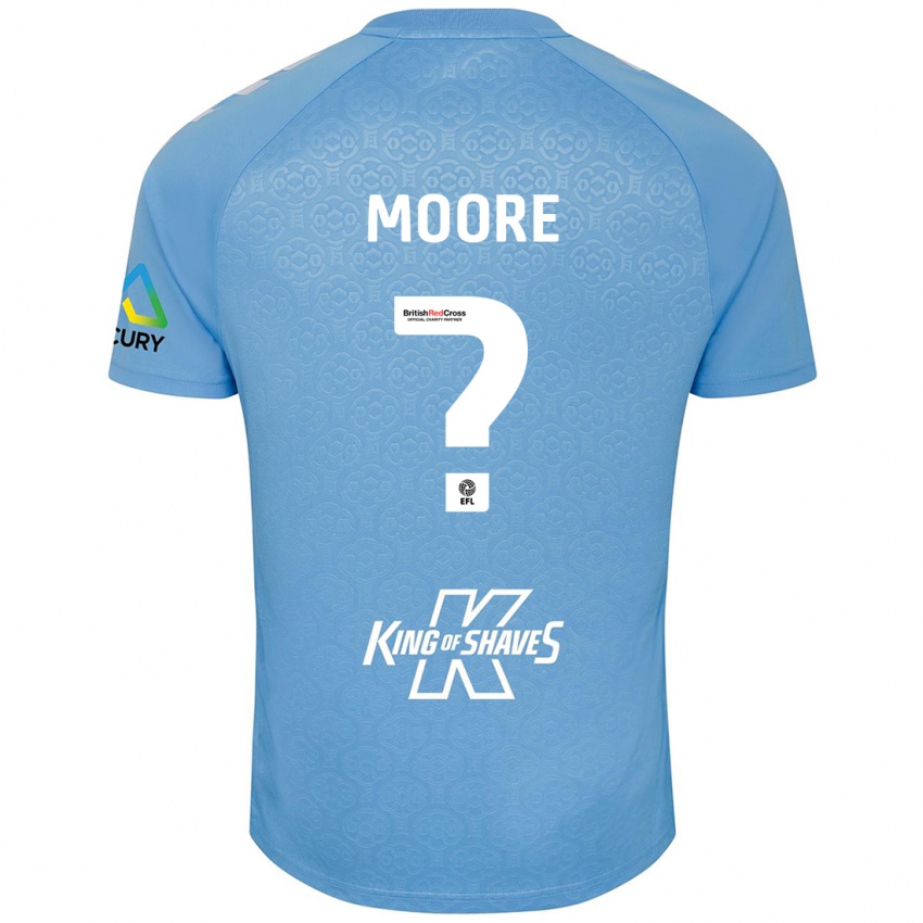 Kinder Isaac Moore #0 Blau Weiß Heimtrikot Trikot 2024/25 T-Shirt Österreich