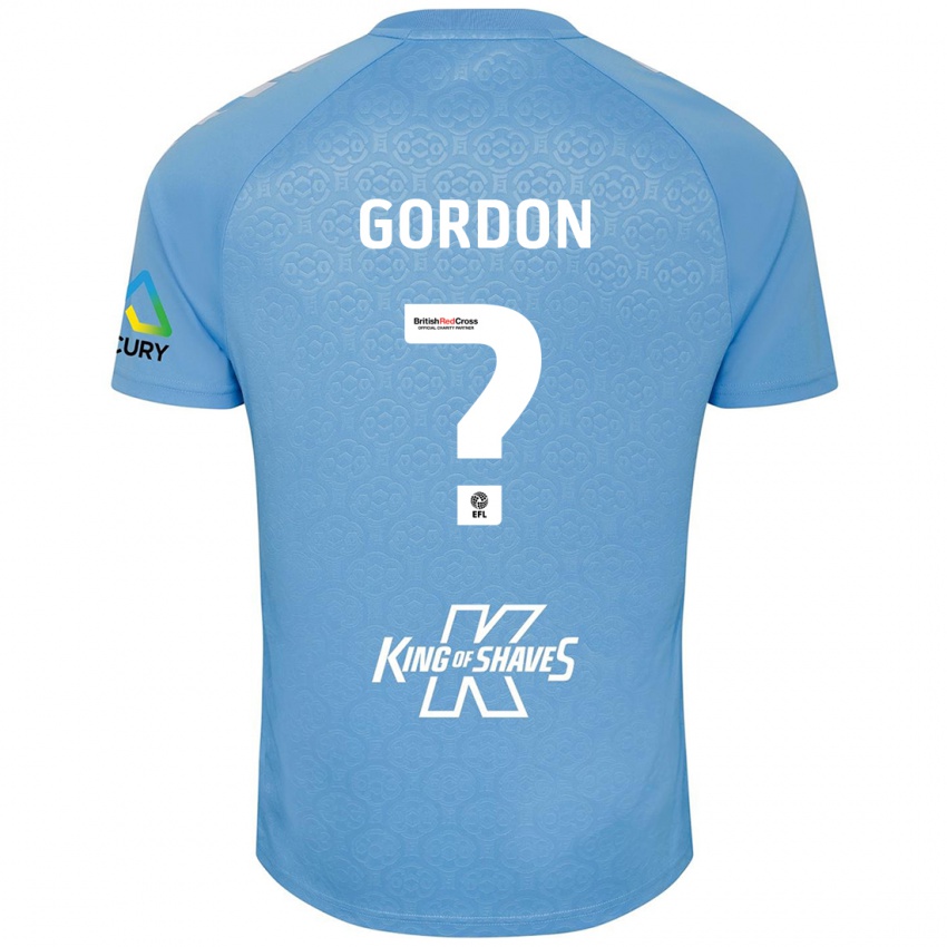 Kinder Joshua Gordon #0 Blau Weiß Heimtrikot Trikot 2024/25 T-Shirt Österreich