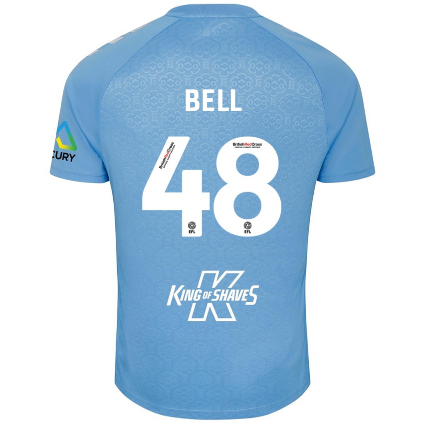 Kinder Luke Bell #48 Blau Weiß Heimtrikot Trikot 2024/25 T-Shirt Österreich