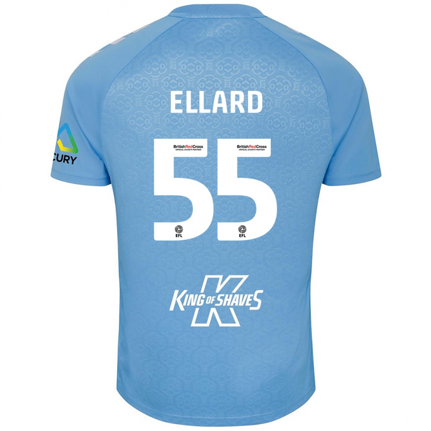 Kinder Aston Ellard #55 Blau Weiß Heimtrikot Trikot 2024/25 T-Shirt Österreich