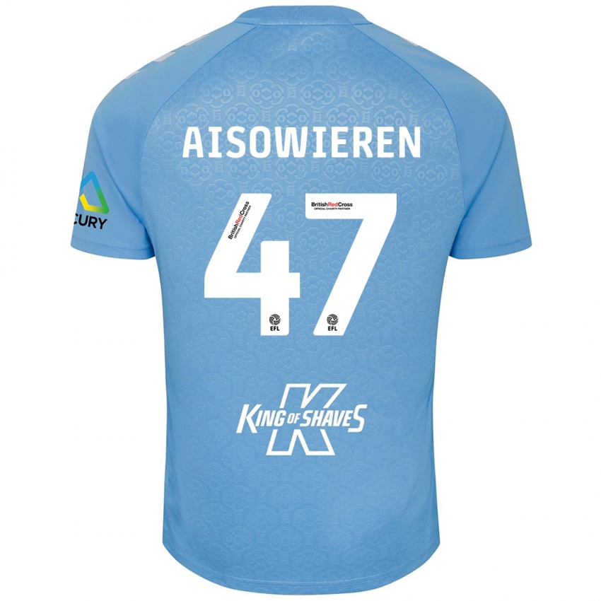 Kinder Evan Eghosa Aisowieren #47 Blau Weiß Heimtrikot Trikot 2024/25 T-Shirt Österreich