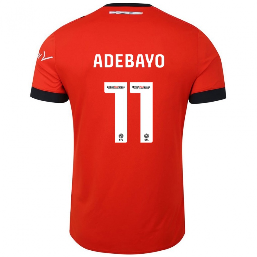 Kinder Elijah Adebayo #11 Orange Schwarz Heimtrikot Trikot 2024/25 T-Shirt Österreich