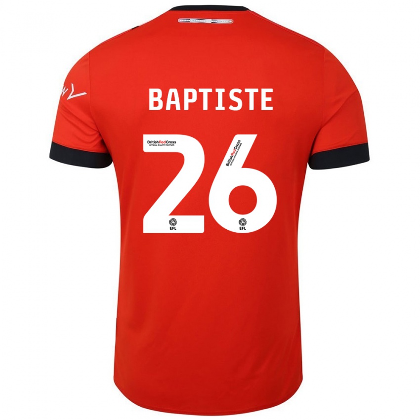 Kinder Shandon Baptiste #26 Orange Schwarz Heimtrikot Trikot 2024/25 T-Shirt Österreich