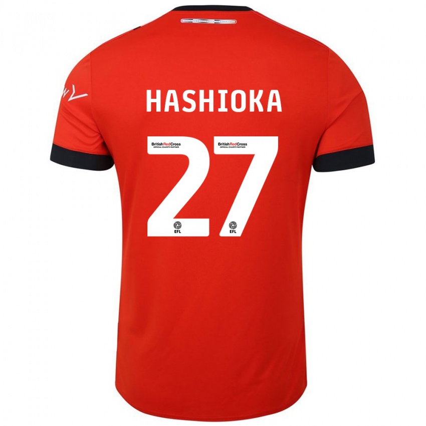 Kinder Daiki Hashioka #27 Orange Schwarz Heimtrikot Trikot 2024/25 T-Shirt Österreich