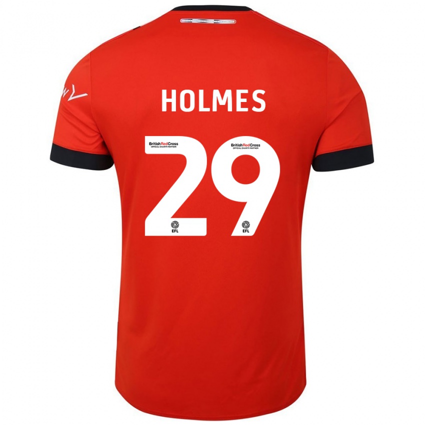 Kinder Tom Holmes #29 Orange Schwarz Heimtrikot Trikot 2024/25 T-Shirt Österreich