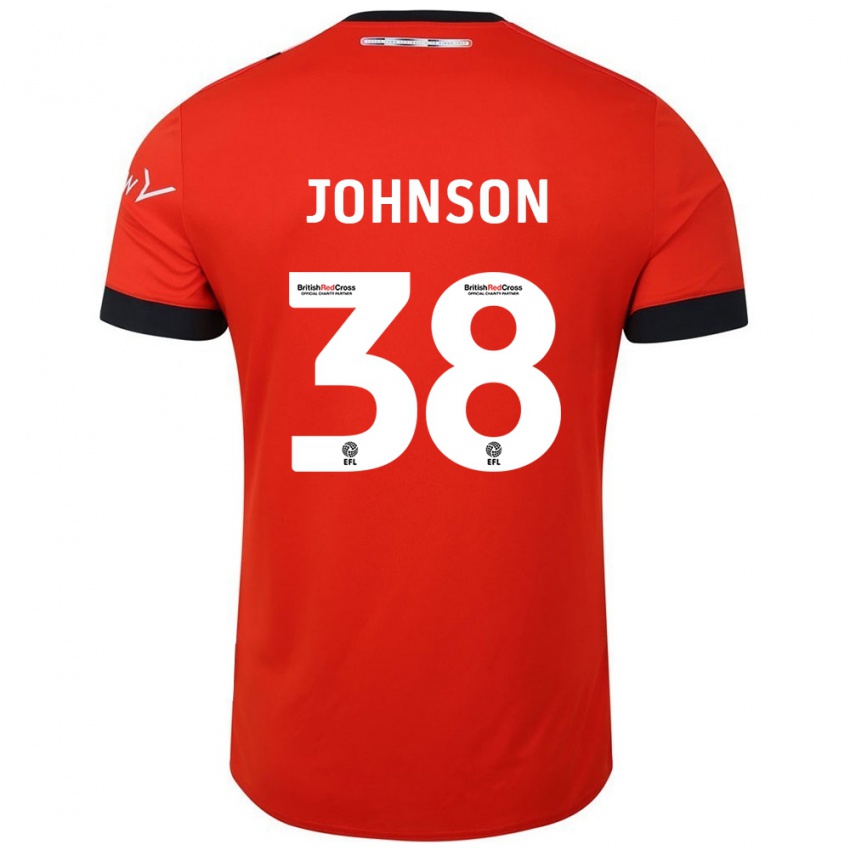 Kinder Joe Johnson #38 Orange Schwarz Heimtrikot Trikot 2024/25 T-Shirt Österreich