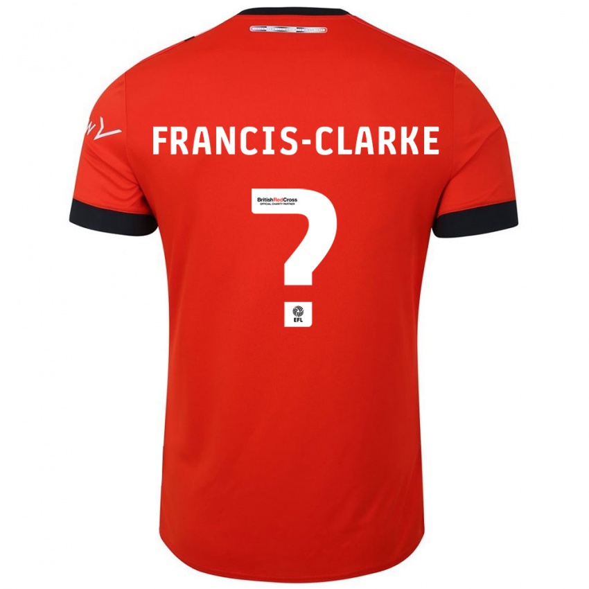 Kinder Aidan Francis-Clarke #0 Orange Schwarz Heimtrikot Trikot 2024/25 T-Shirt Österreich