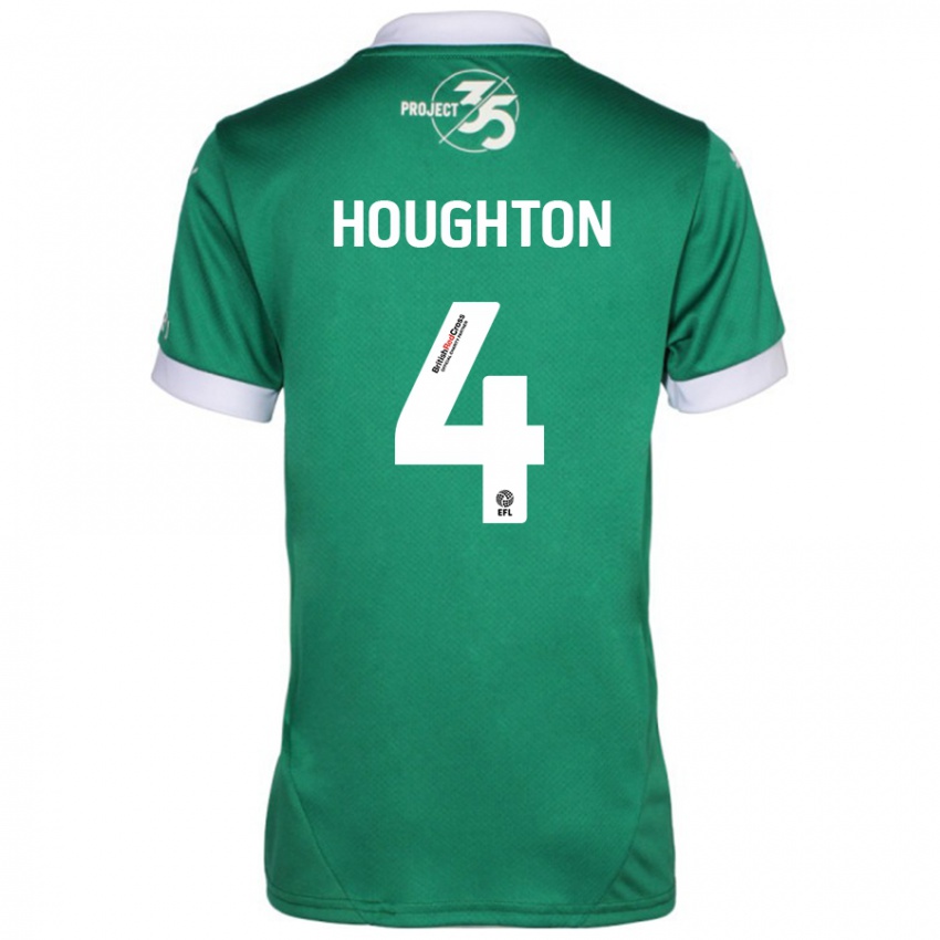 Kinder Jordan Houghton #4 Grün Weiß Heimtrikot Trikot 2024/25 T-Shirt Österreich