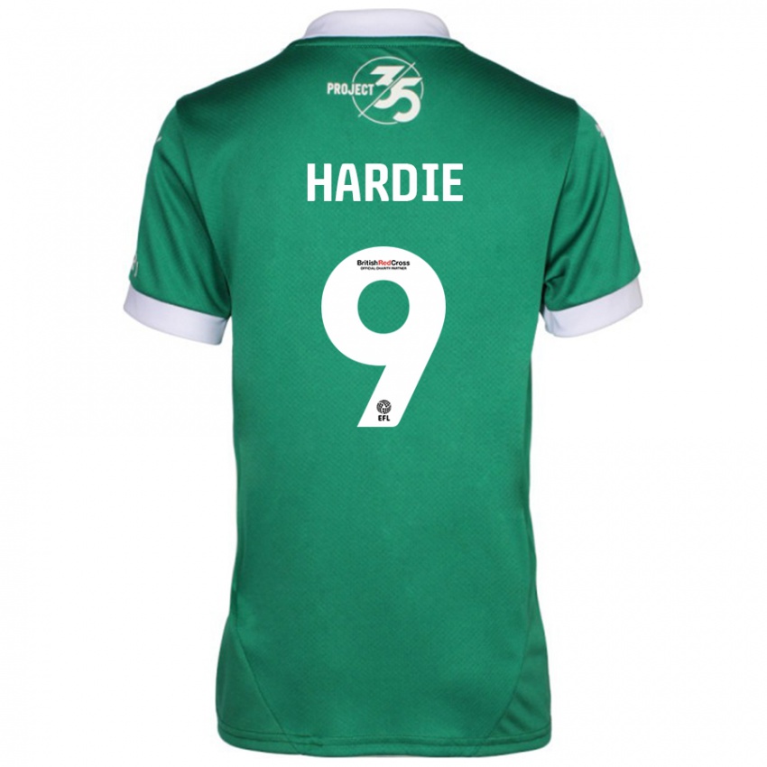 Kinder Ryan Hardie #9 Grün Weiß Heimtrikot Trikot 2024/25 T-Shirt Österreich