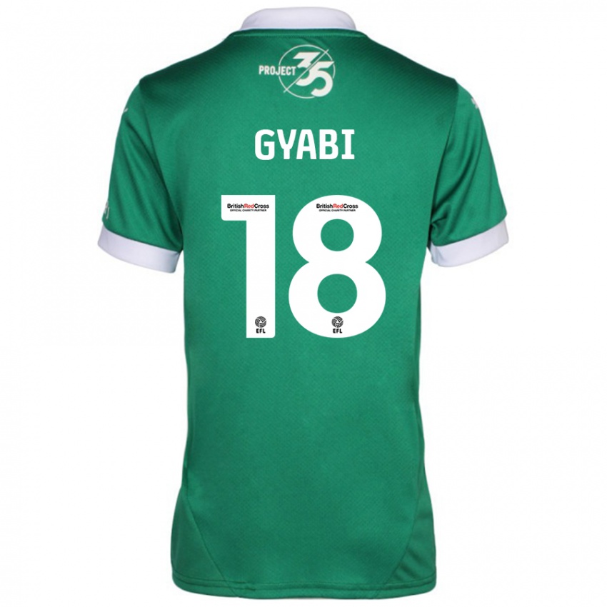 Kinder Darko Gyabi #18 Grün Weiß Heimtrikot Trikot 2024/25 T-Shirt Österreich