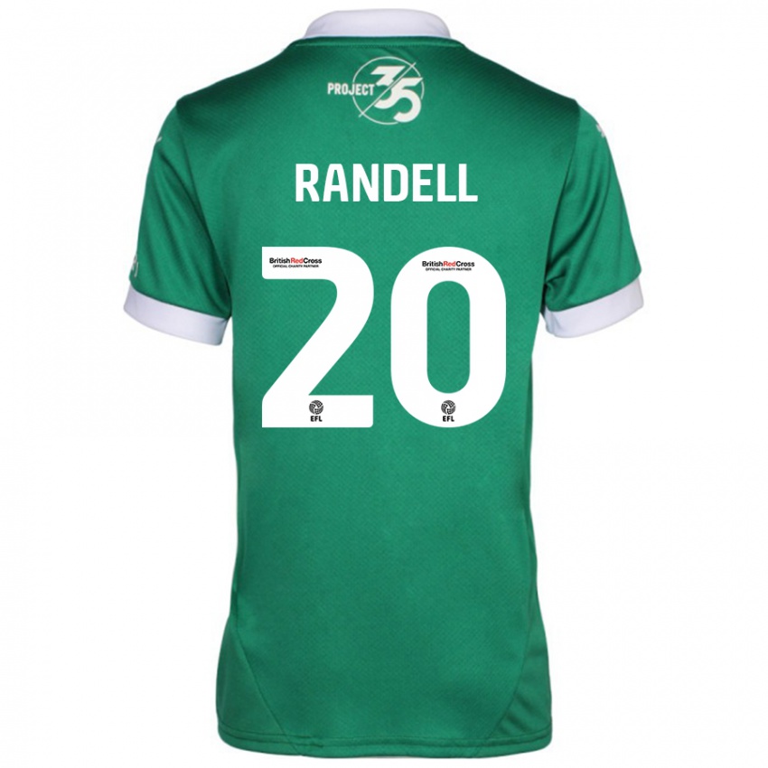 Kinder Adam Randell #20 Grün Weiß Heimtrikot Trikot 2024/25 T-Shirt Österreich