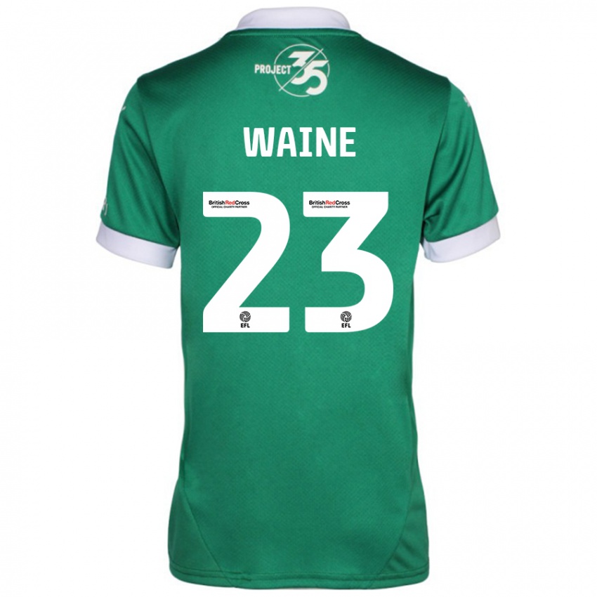 Kinder Ben Waine #23 Grün Weiß Heimtrikot Trikot 2024/25 T-Shirt Österreich