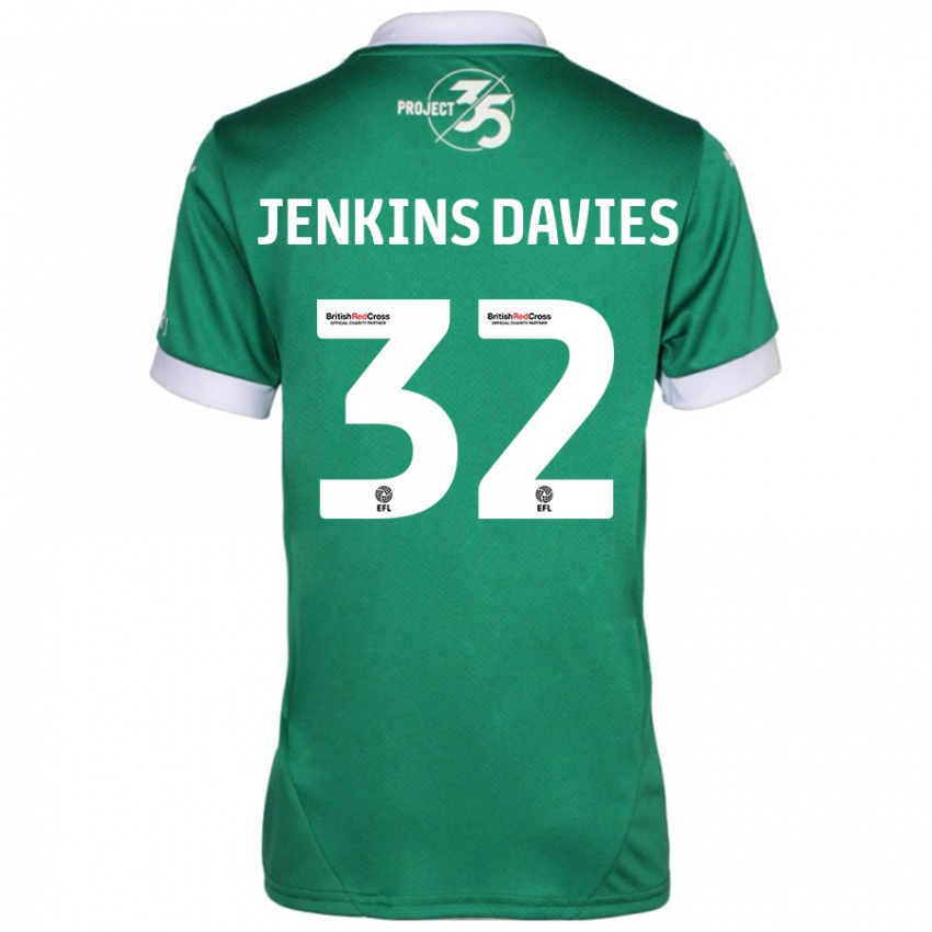 Kinder Will Jenkins-Davies #32 Grün Weiß Heimtrikot Trikot 2024/25 T-Shirt Österreich