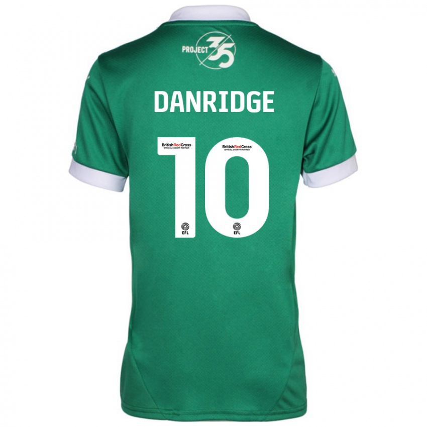 Kinder Rebecca Danridge #10 Grün Weiß Heimtrikot Trikot 2024/25 T-Shirt Österreich