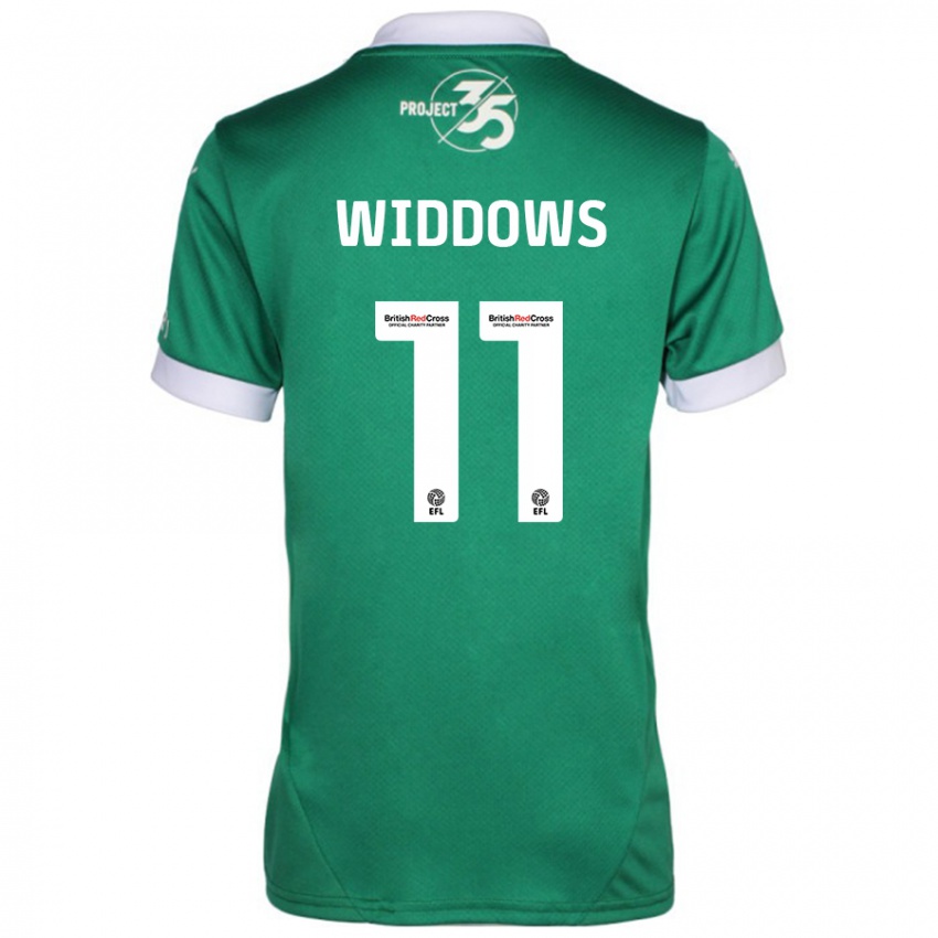 Kinder Jade Widdows #11 Grün Weiß Heimtrikot Trikot 2024/25 T-Shirt Österreich