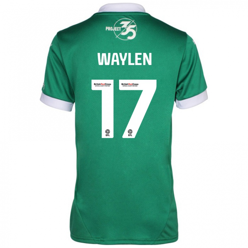 Kinder Libby Waylen #17 Grün Weiß Heimtrikot Trikot 2024/25 T-Shirt Österreich