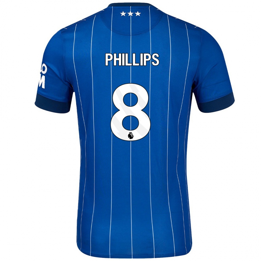 Kinder Kalvin Phillips #8 Marineblau Heimtrikot Trikot 2024/25 T-Shirt Österreich