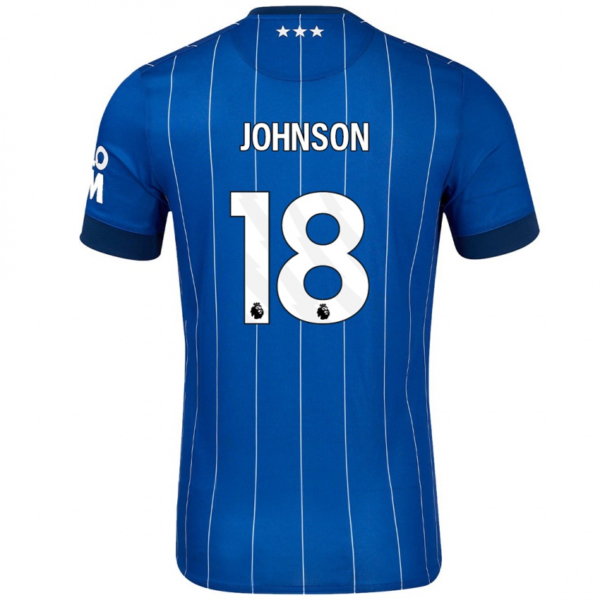 Kinder Ben Johnson #18 Marineblau Heimtrikot Trikot 2024/25 T-Shirt Österreich