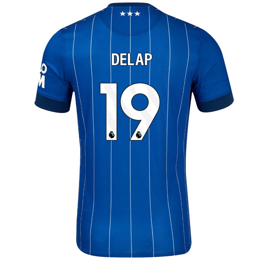 Kinder Liam Delap #19 Marineblau Heimtrikot Trikot 2024/25 T-Shirt Österreich