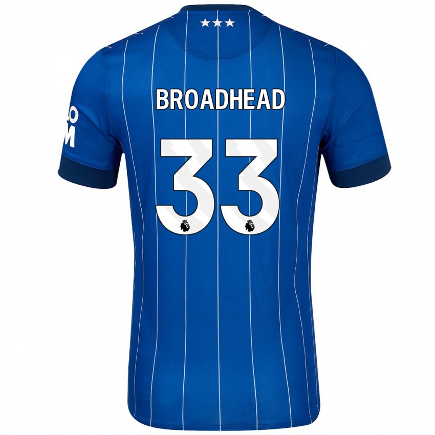 Kinder Nathan Broadhead #33 Marineblau Heimtrikot Trikot 2024/25 T-Shirt Österreich