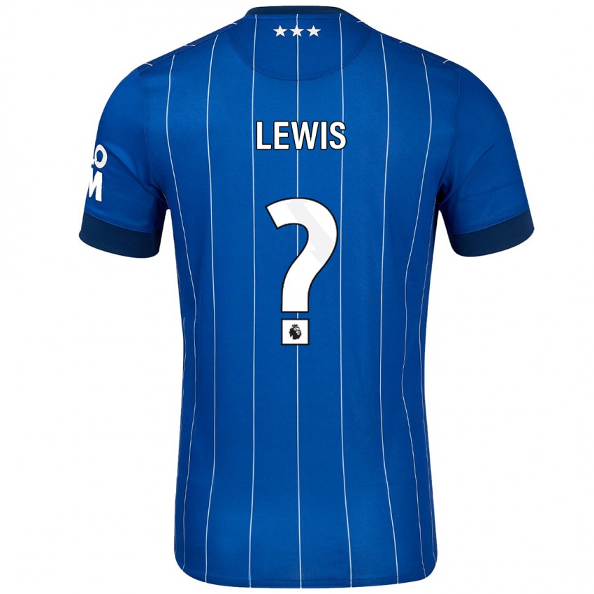 Kinder Josh Lewis #0 Marineblau Heimtrikot Trikot 2024/25 T-Shirt Österreich