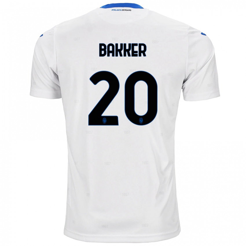 Kinder Mitchel Bakker #20 Weiß Auswärtstrikot Trikot 2024/25 T-Shirt Österreich