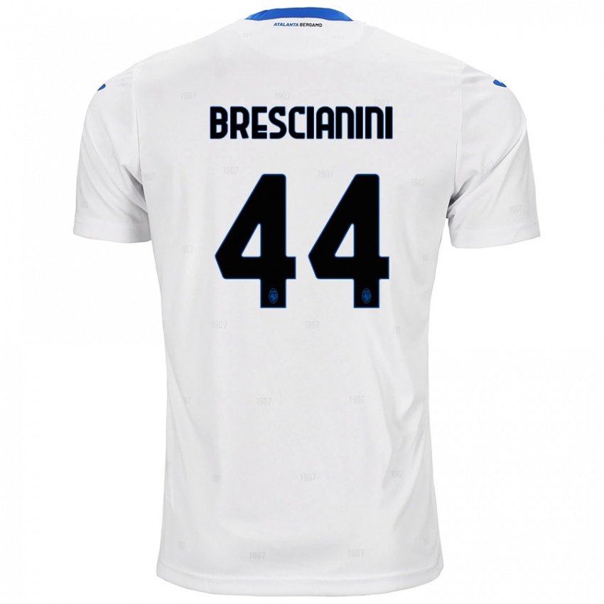 Kinder Marco Brescianini #44 Weiß Auswärtstrikot Trikot 2024/25 T-Shirt Österreich