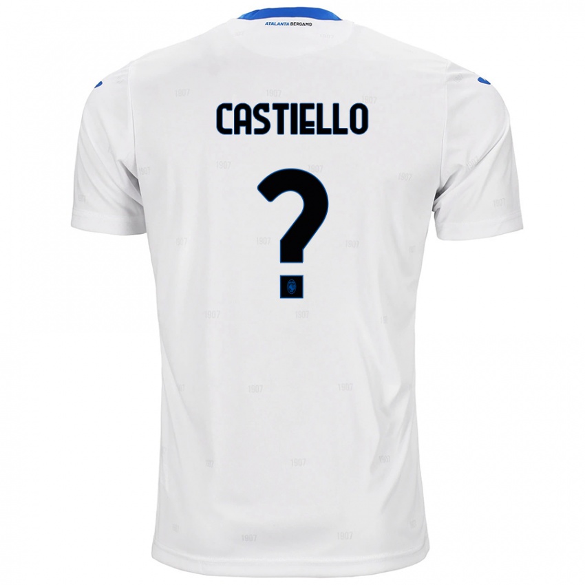 Kinder Alex Castiello #0 Weiß Auswärtstrikot Trikot 2024/25 T-Shirt Österreich