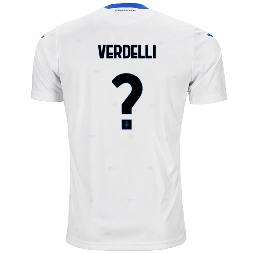 Kinder Davide Verdelli #0 Weiß Auswärtstrikot Trikot 2024/25 T-Shirt Österreich