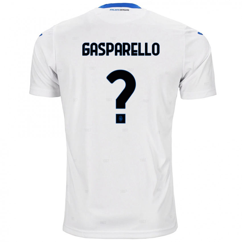 Kinder Francesco Gasparello #0 Weiß Auswärtstrikot Trikot 2024/25 T-Shirt Österreich