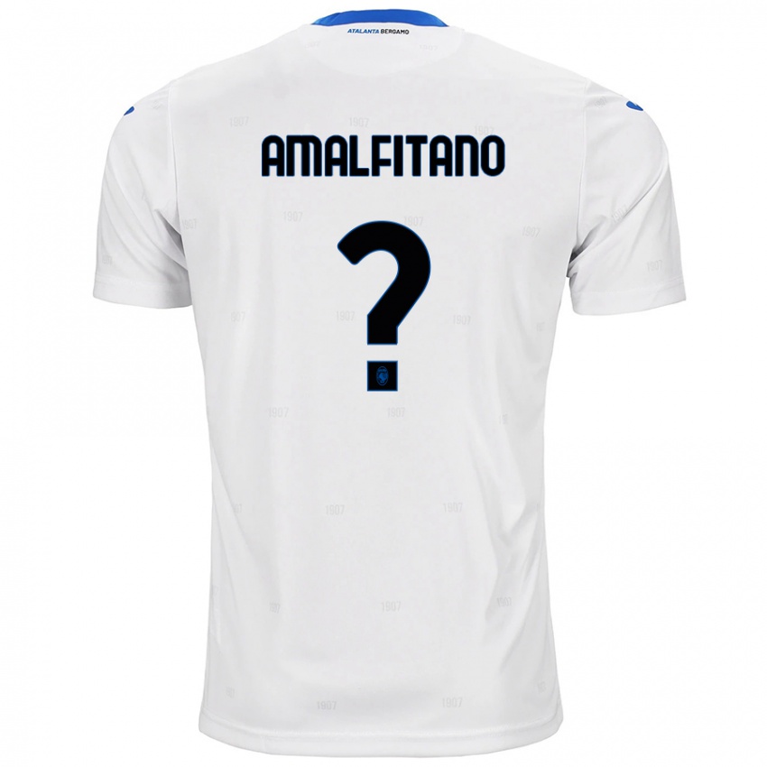 Kinder Nicolò Amalfitano #0 Weiß Auswärtstrikot Trikot 2024/25 T-Shirt Österreich