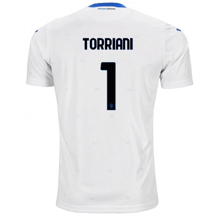 Kinder Andrea Torriani #1 Weiß Auswärtstrikot Trikot 2024/25 T-Shirt Österreich