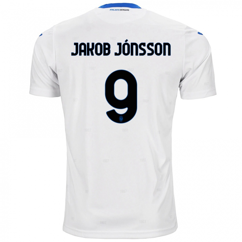 Kinder Birkir Jakob Jónsson #9 Weiß Auswärtstrikot Trikot 2024/25 T-Shirt Österreich