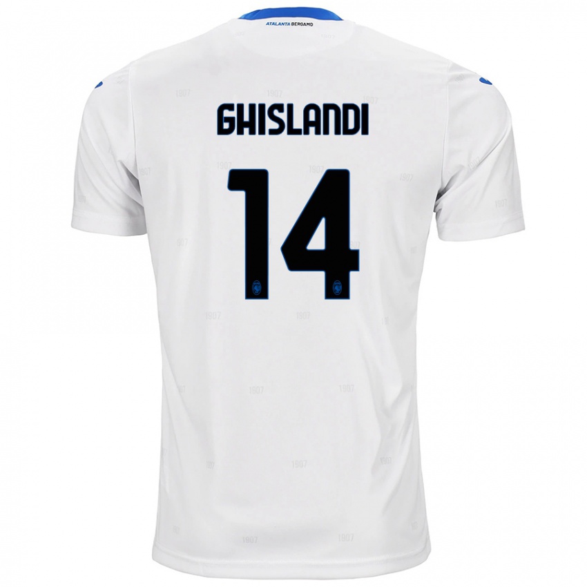 Kinder Davide Ghislandi #14 Weiß Auswärtstrikot Trikot 2024/25 T-Shirt Österreich