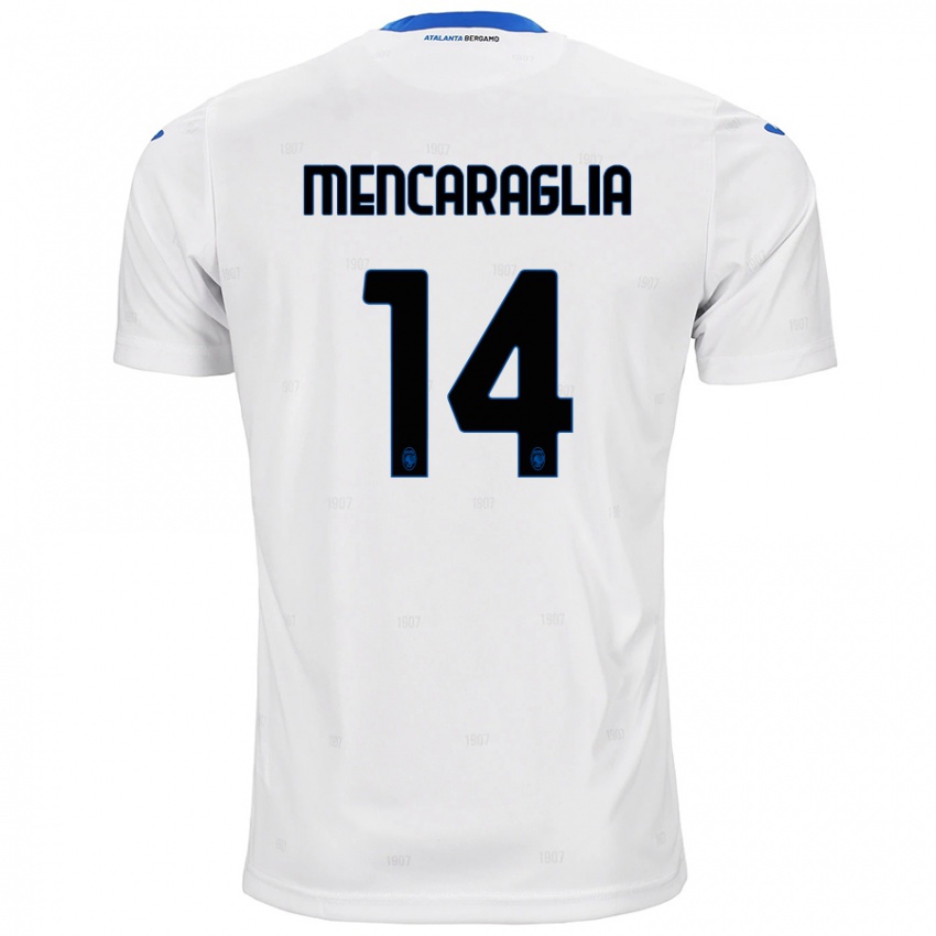 Kinder Filippo Mencaraglia #14 Weiß Auswärtstrikot Trikot 2024/25 T-Shirt Österreich