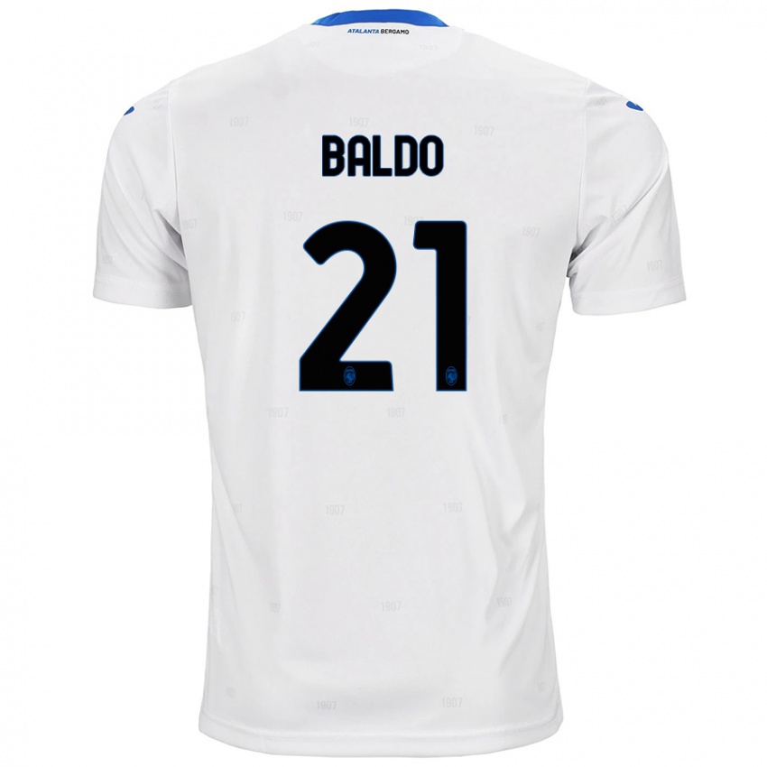 Kinder Nicolò Baldo #21 Weiß Auswärtstrikot Trikot 2024/25 T-Shirt Österreich