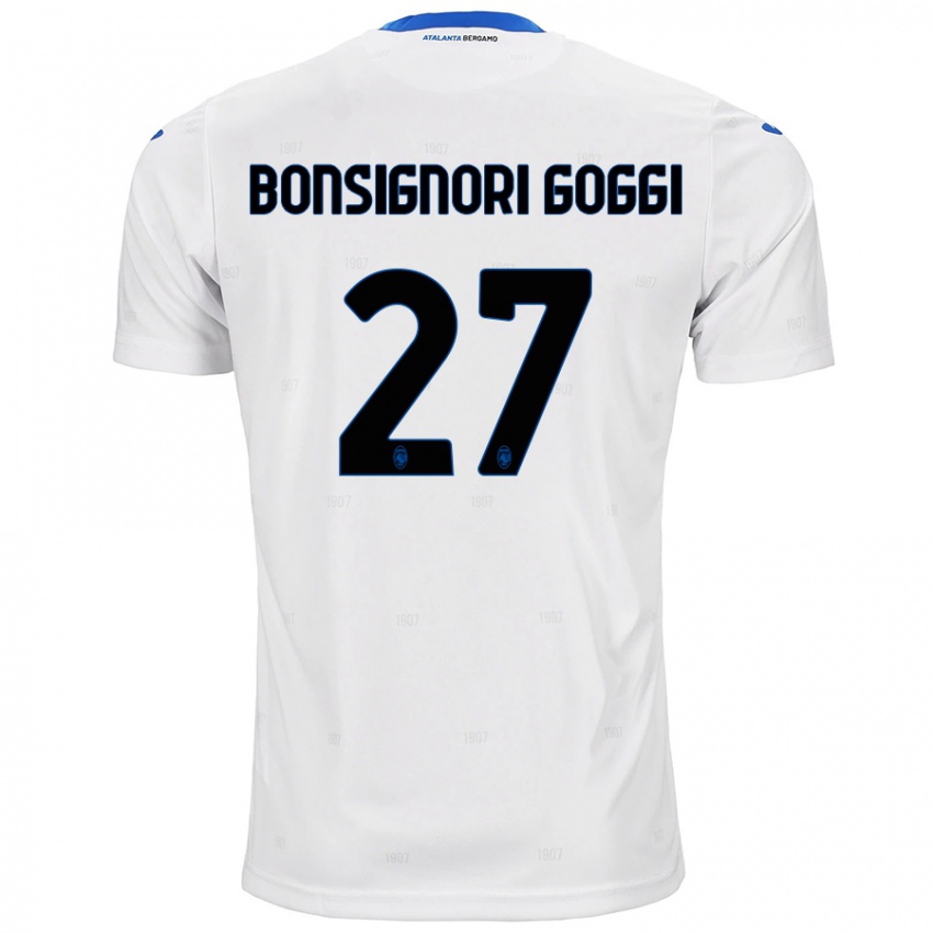 Kinder Lorenzo Bonsignori Goggi #27 Weiß Auswärtstrikot Trikot 2024/25 T-Shirt Österreich