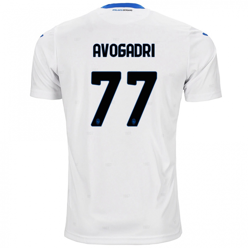 Kinder Lorenzo Avogadri #77 Weiß Auswärtstrikot Trikot 2024/25 T-Shirt Österreich