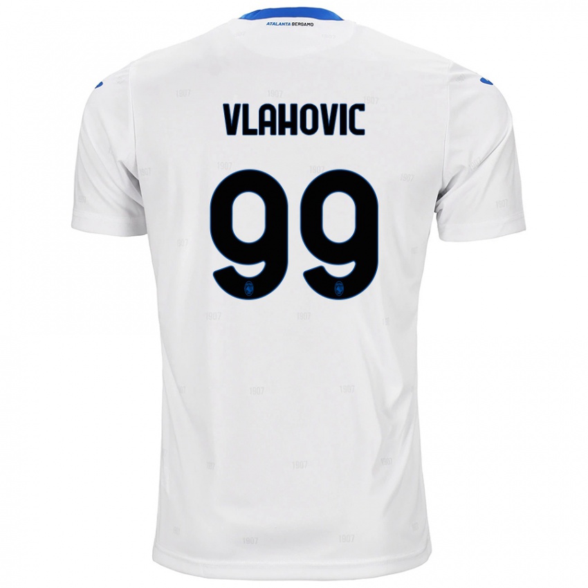 Kinder Vanja Vlahovic #99 Weiß Auswärtstrikot Trikot 2024/25 T-Shirt Österreich