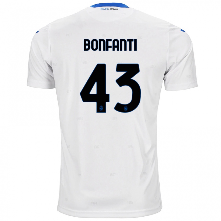 Kinder Giovanni Bonfanti #43 Weiß Auswärtstrikot Trikot 2024/25 T-Shirt Österreich