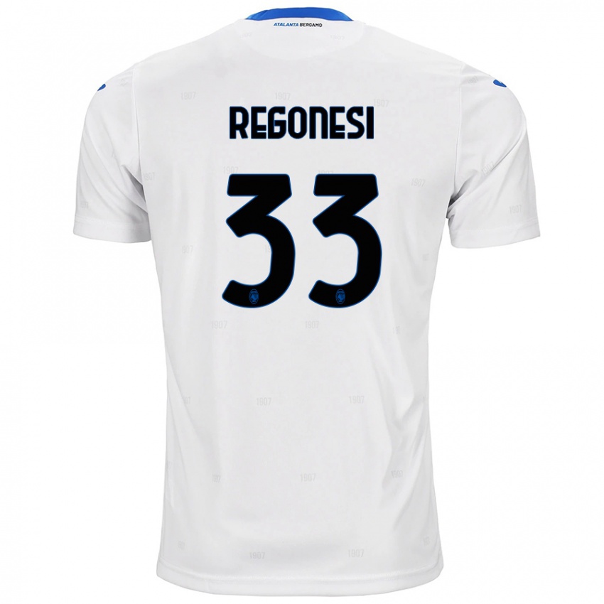 Kinder Iacopo Regonesi #33 Weiß Auswärtstrikot Trikot 2024/25 T-Shirt Österreich