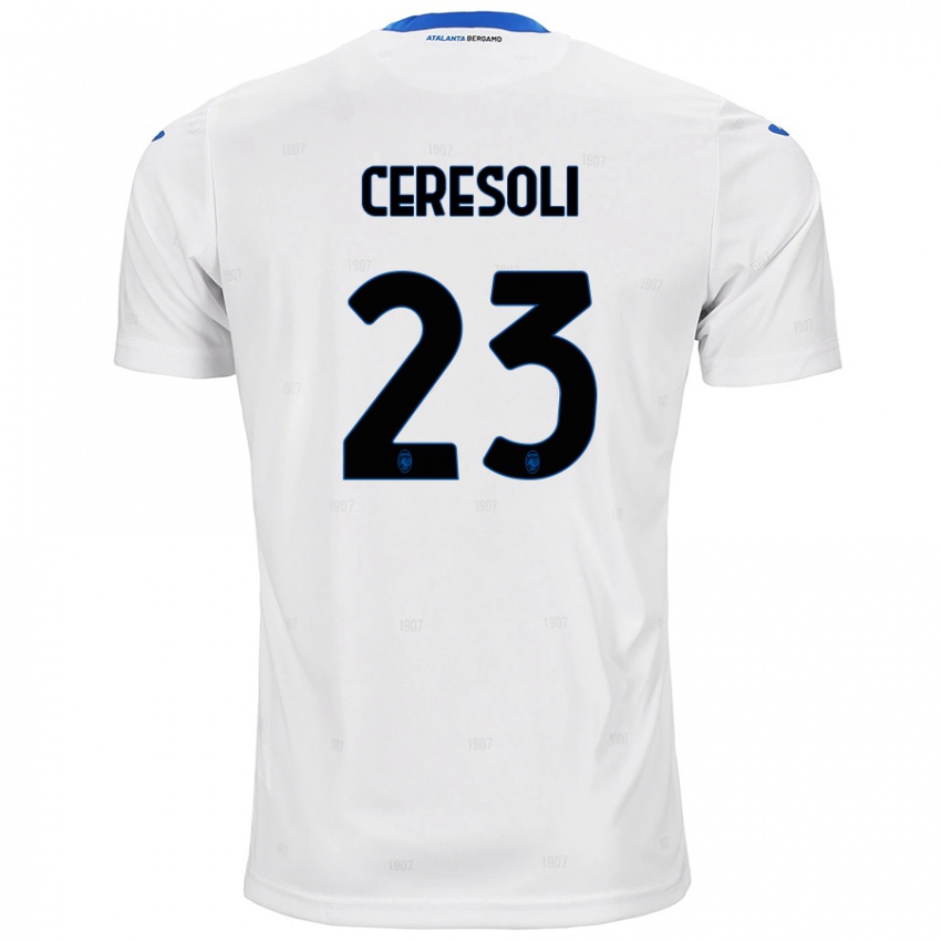 Kinder Andrea Ceresoli #23 Weiß Auswärtstrikot Trikot 2024/25 T-Shirt Österreich